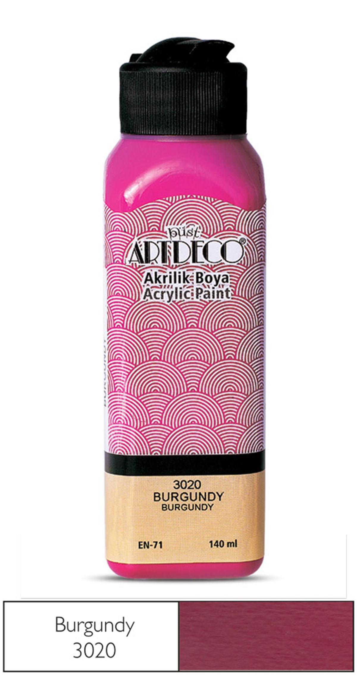 Artdeco Akrilik Boya, 140ml, Burgundy 3020