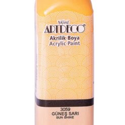 Artdeco Akrilik Boya, 140ml, Güneş Sarı 3059