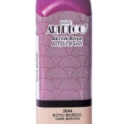 Artdeco Akrilik Boya, 140ml, Koyu Bordo 3644