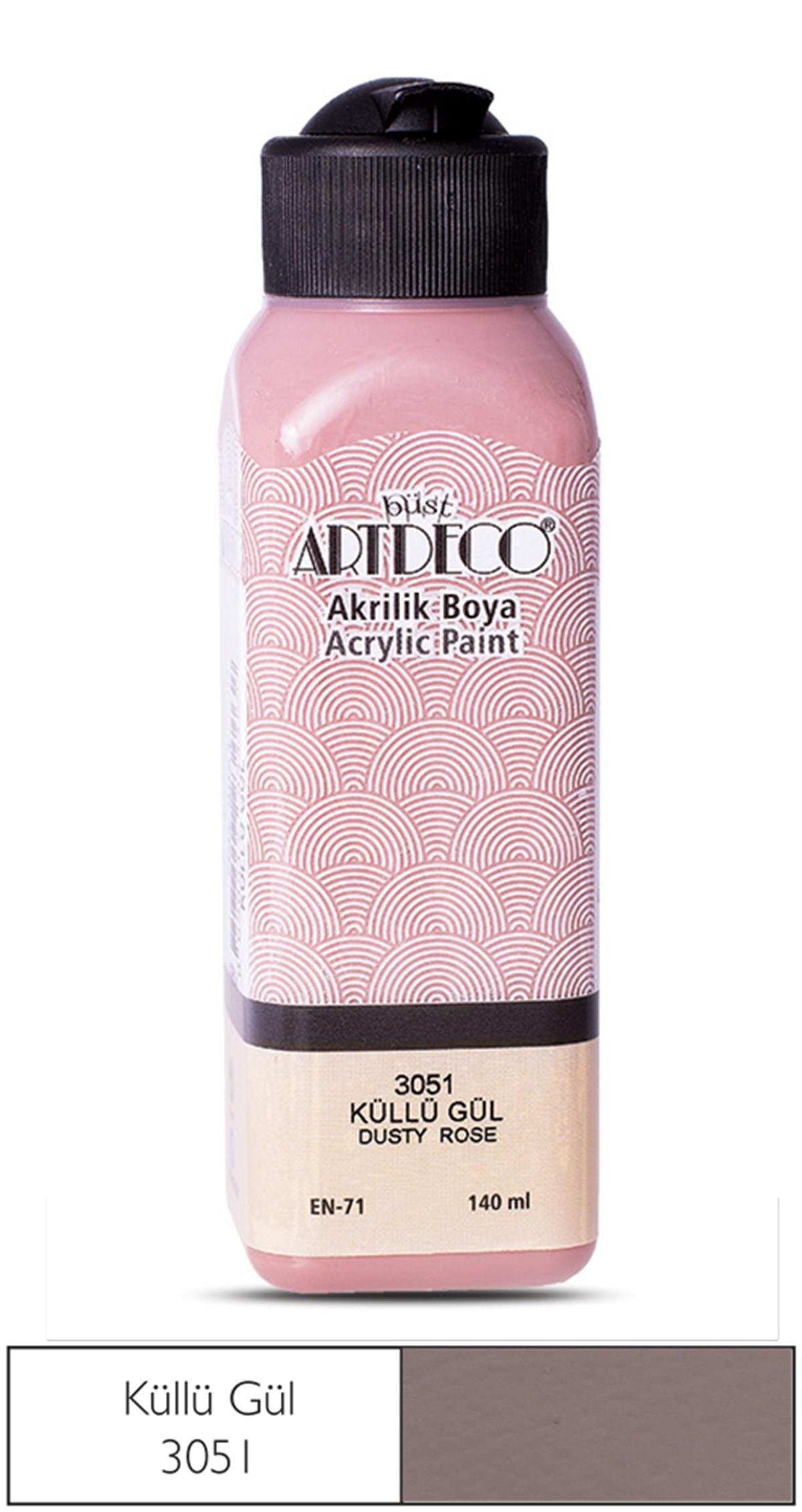 Artdeco Akrilik Boya, 140ml, Küllü Gül 3051