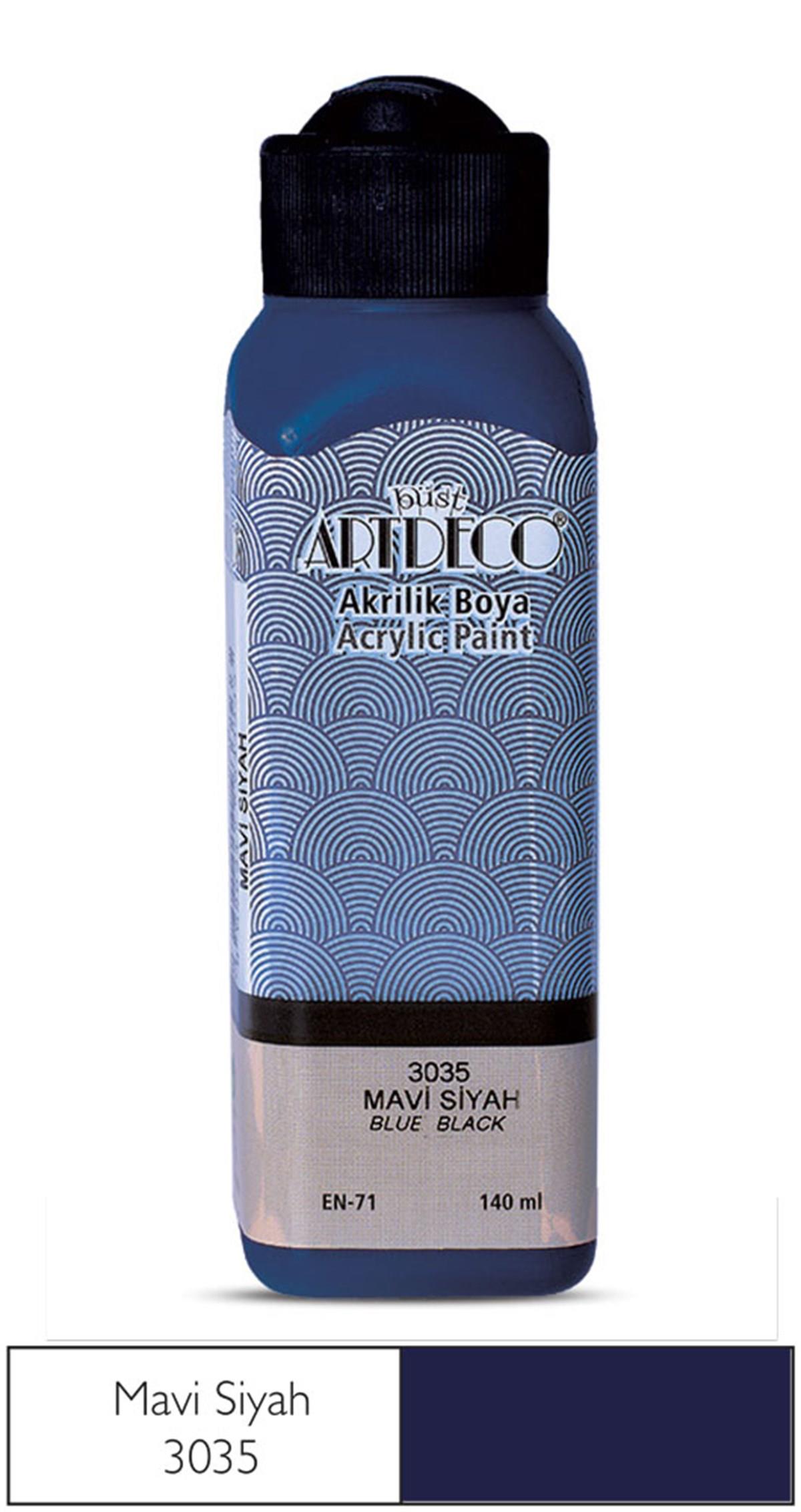 Artdeco Akrilik Boya, 140ml, Mavi Siyah 3035