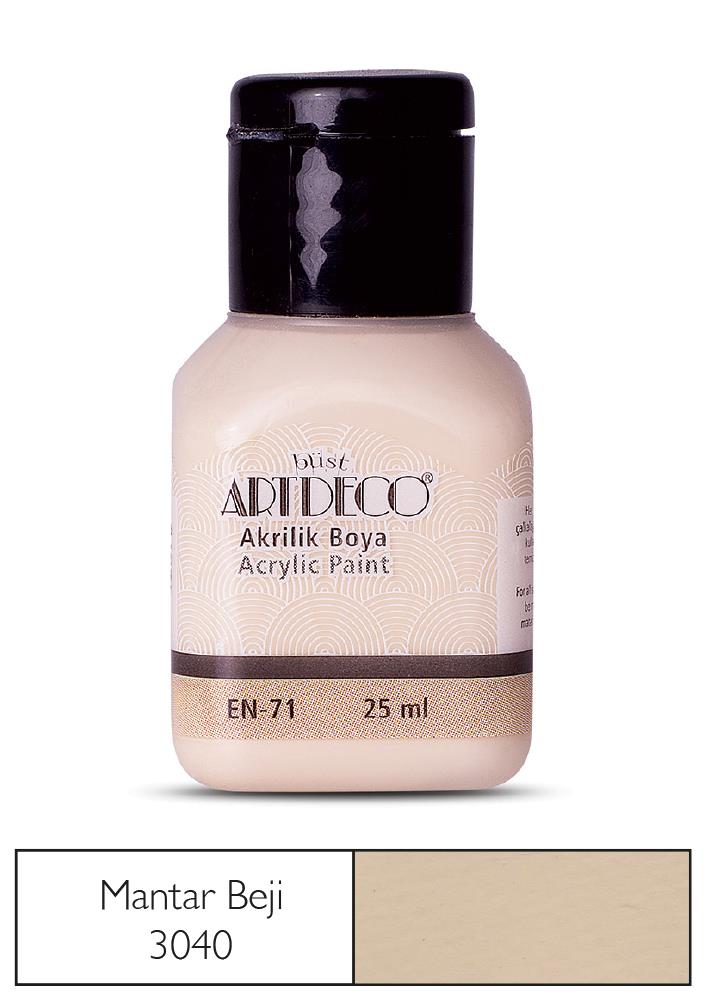 Artdeco Akrilik Boya, 25ml, Mantar Beji 3040
