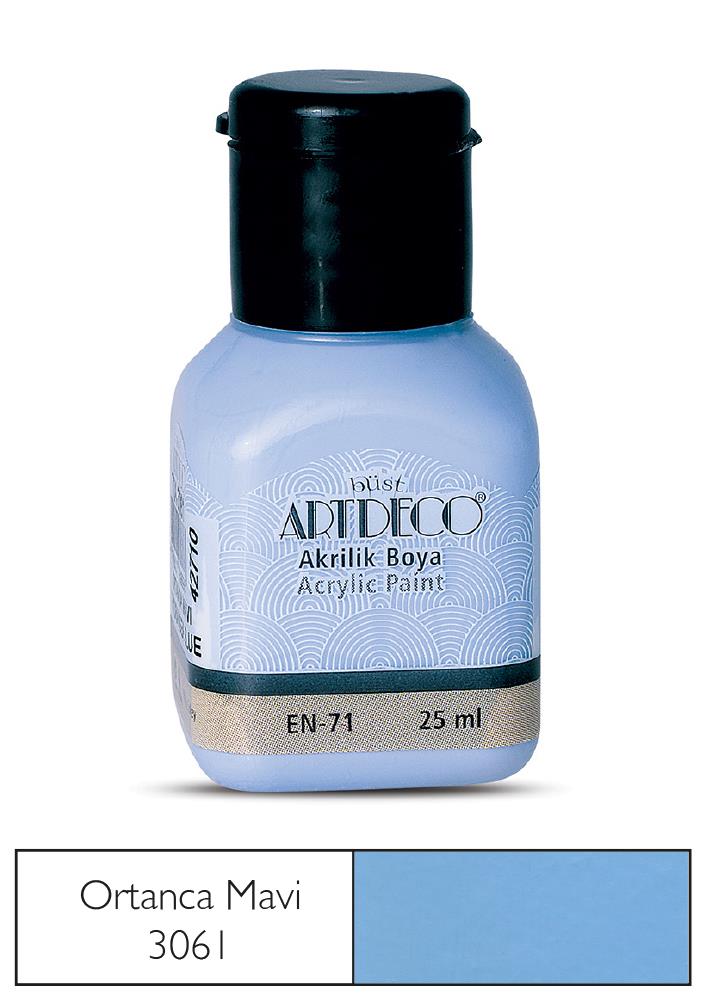 Artdeco Akrilik Boya, 25ml, Ortanca Mavi 3061