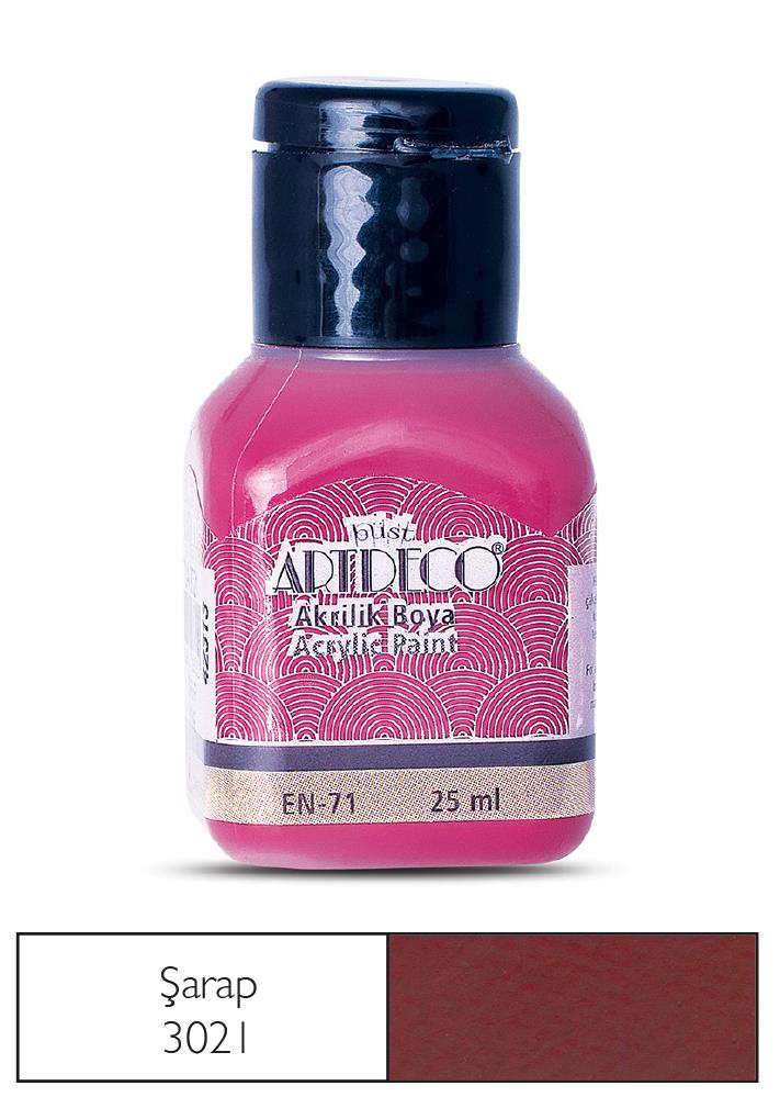 Artdeco Akrilik Boya, 25ml, Şarap 3021