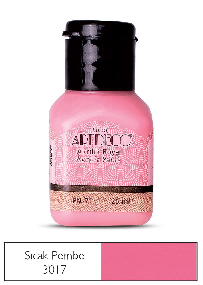 Artdeco Akrilik Boya, 25ml, Sıcak Pembe 3017