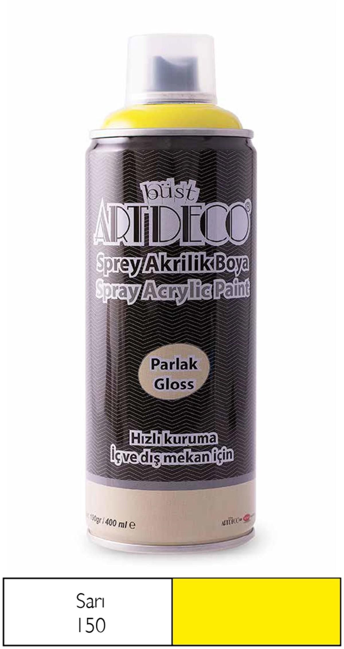 Artdeco Akrilik Sprey Boya, 400ml, Sarı 150