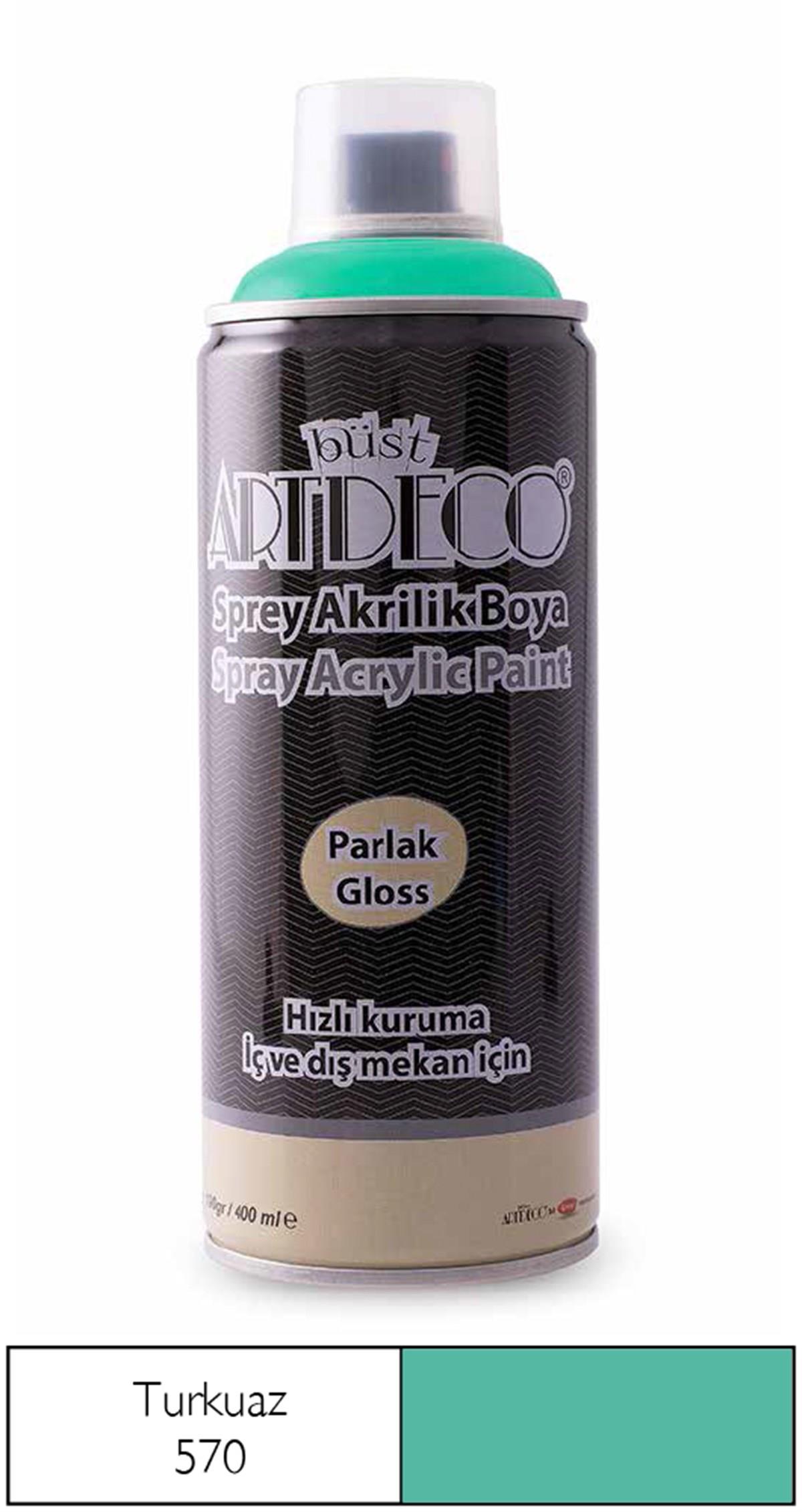 Artdeco Akrilik Sprey Boya, 400ml, Turkuaz 570