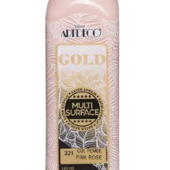 Artdeco Gold Multi-Surface Akrilik Boya, 140ml, Gül Pembe 321