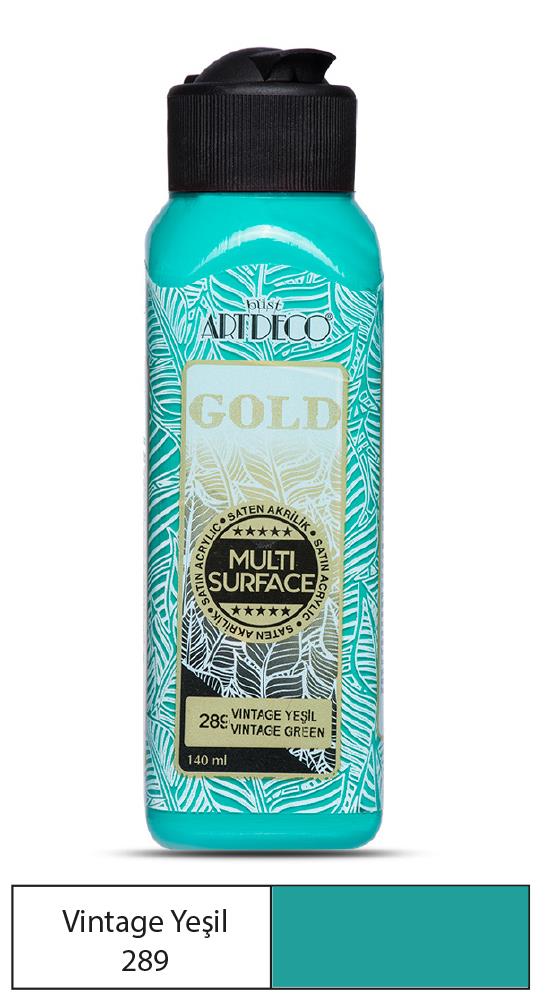 Artdeco Gold Multi-Surface Akrilik Boya, 140ml, Vintage Yeşil 289