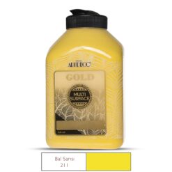 Artdeco Gold Multi-Surface Akrilik Boya, 500ml, Bal Sarısı 211