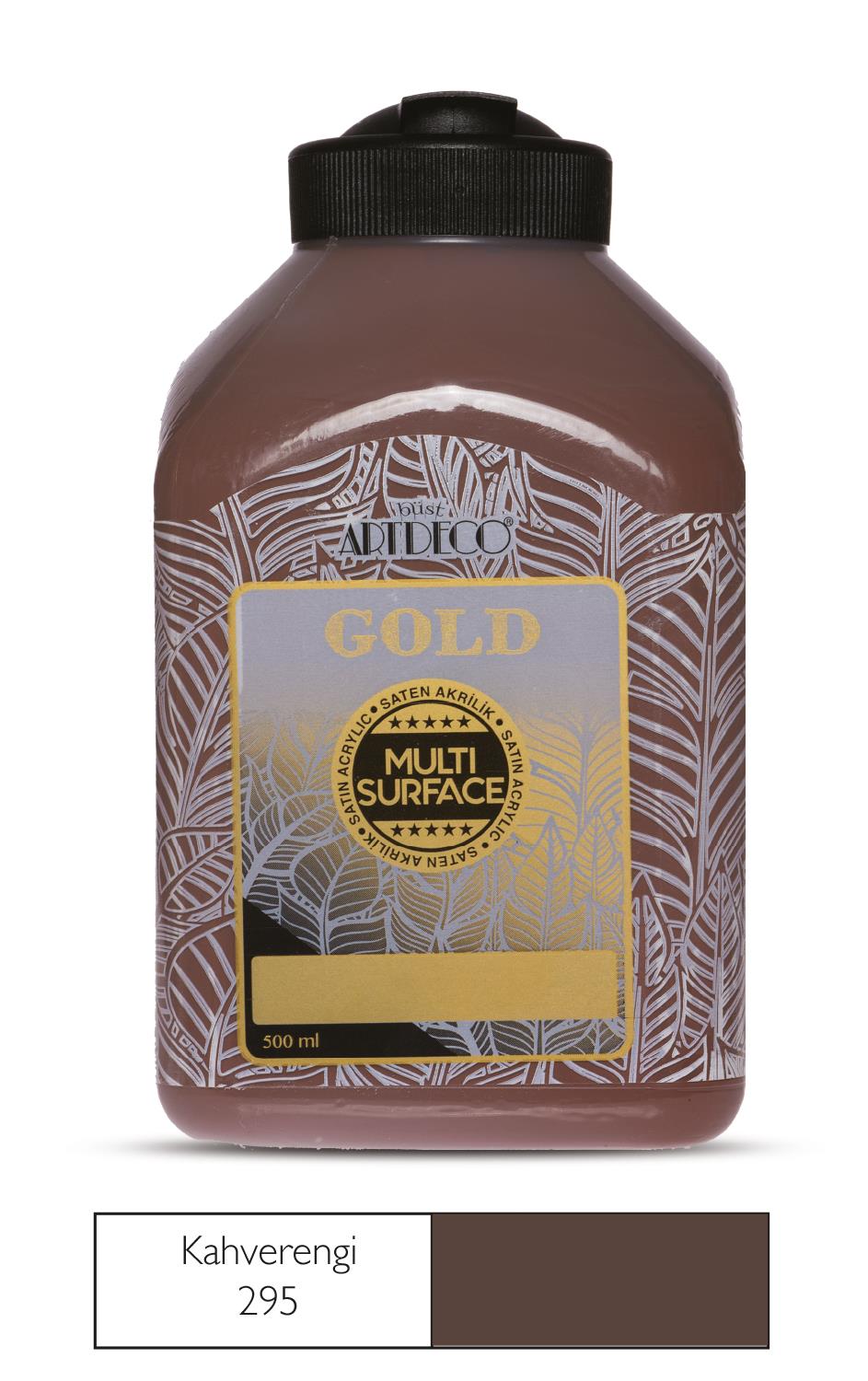 Artdeco Gold Multi-Surface Akrilik Boya, 500ml, Kahverengi 295