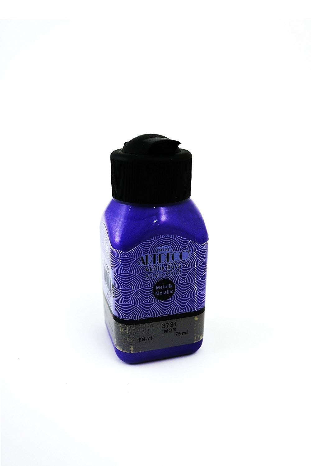 Artdeco Metalik Akrilik Boya, 75ml, Mor 3731