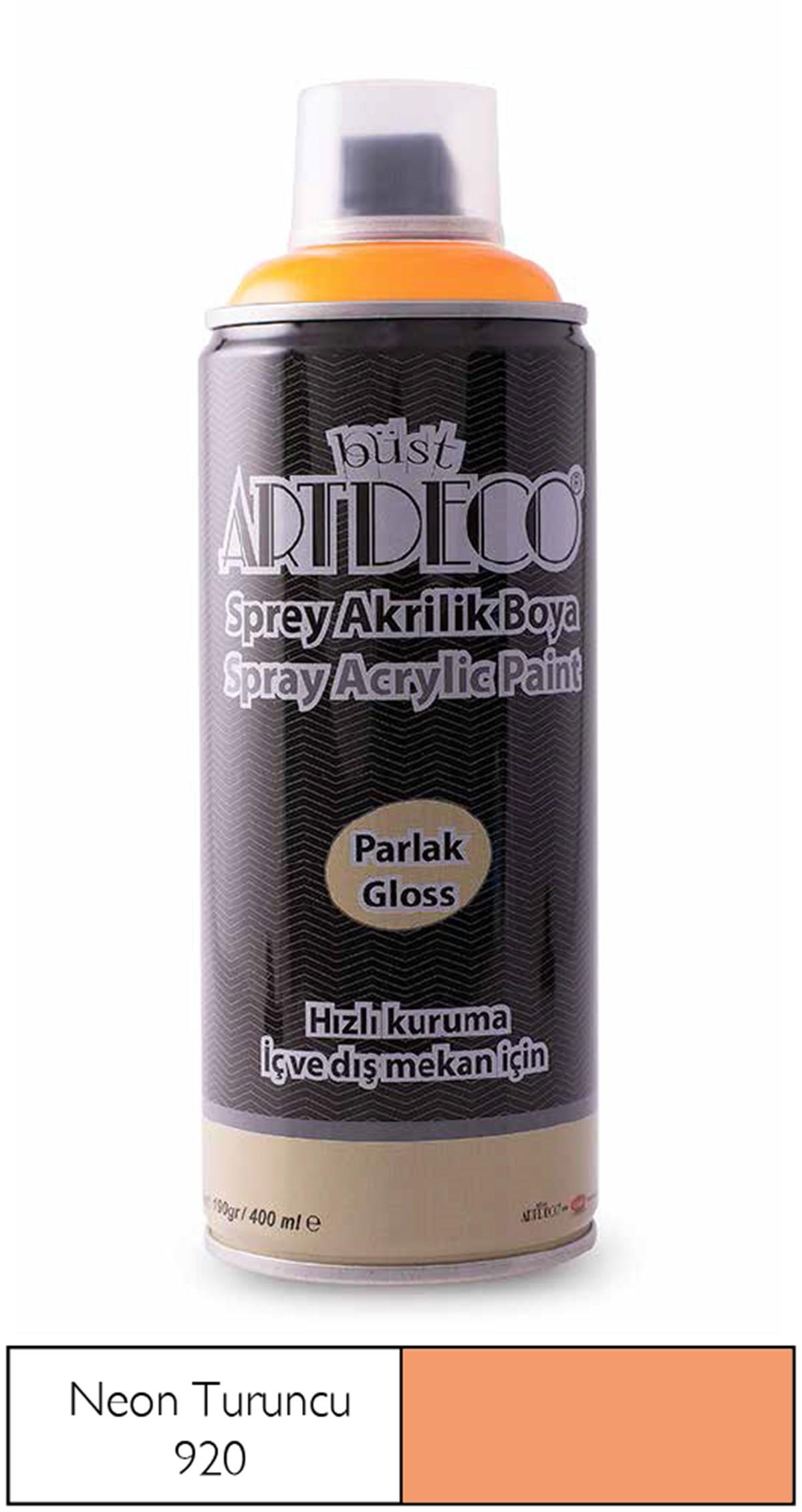Artdeco Neon Akrilik Sprey Boya, 400ml, Neon Turuncu 920