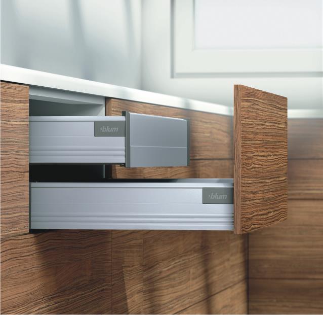 Blum Tandembox Antaro İç Çekmece Rayı Gri 30 cm