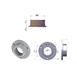 Mepa PF 25 Plastik Kromlu Vidalı Flanş