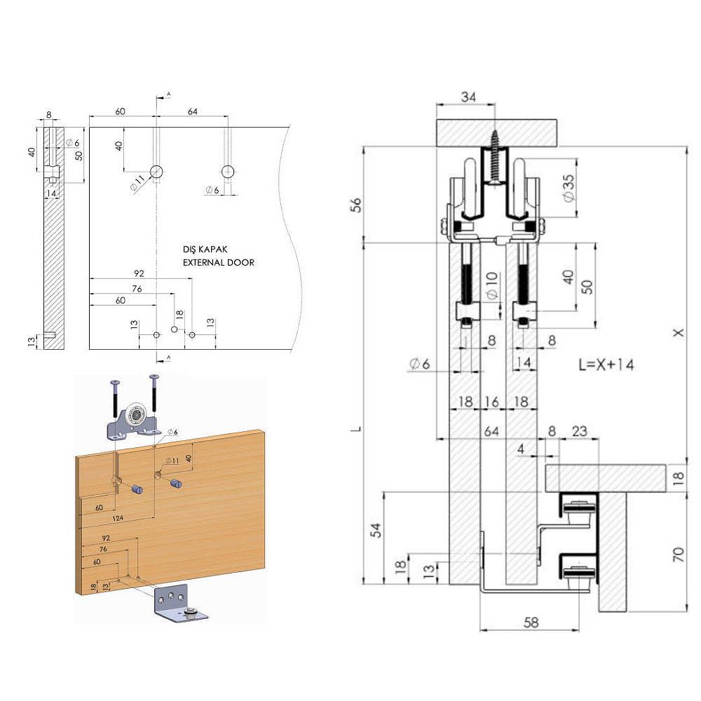 Mepa SKM 43 K DIŞ Sürgülü Kapak Sistemi - Görsel 2