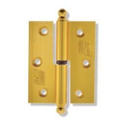 TUBA 10 cm Okka Alüminyum Menteşe, Sağ, Sarı