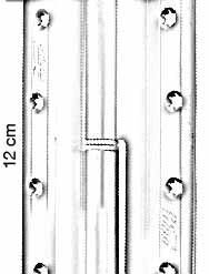 TUBA 12 cm Cumbalı Alüminyum Menteşe, Sağ, Sarı